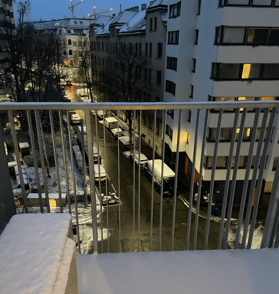 first snow in Vienna